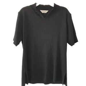 Vintage Misook Women’s Black Sweater Size Petite S - M Short Sleeve Stretch